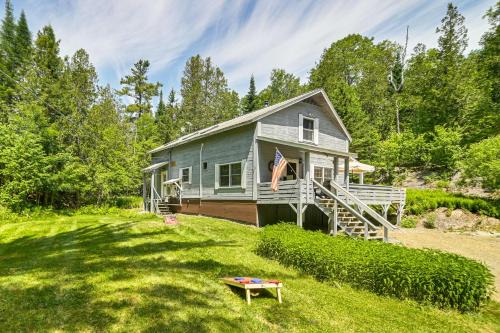Oquossoc House | 1 Mi to Rangeley Lake: Cabin w/Wraparound Deck!