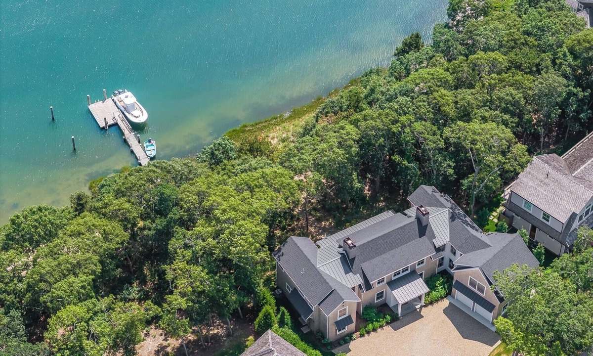 East Falmouth House | Brand-New 6BR Waterfront Home w/Private Dock & Sandy Beach in Falmouth