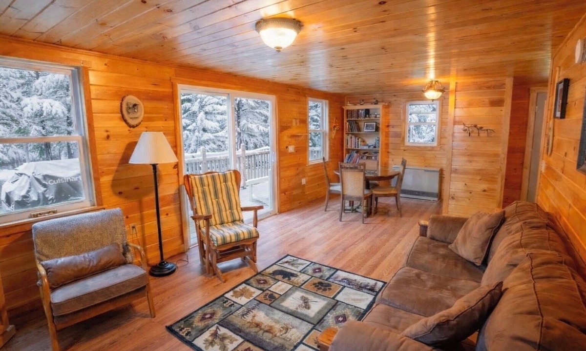 Bowerbank House | Cozy Lakefront Cabin Winter Escape on Sebec Lake