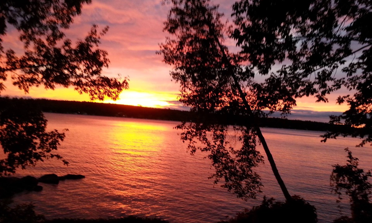 Gilford House | Gilford Waterfront home, private beach & dock, sunsets, Decks, views & more !