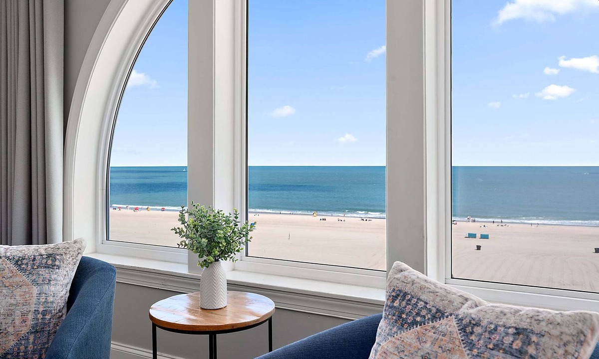 Ocean City Condo | 🏖️ Gorgeous Ocean Front Belmont Towers Just Renovated, Pool, Gym. on Boardwalk 🏖️