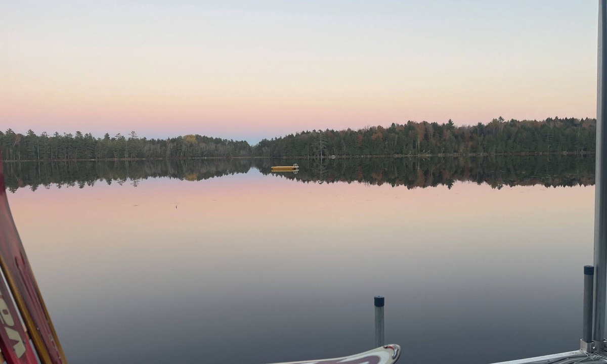 North Anson Cabin | Lake paradise- Cozy 2-bedroom first floor of the cabin. Walkout to the lake.
