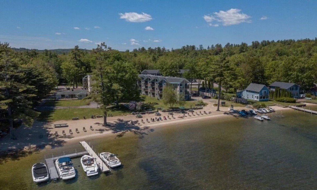 Gilford Condo | Lake view, Private Beach, Private concert entrance, pool, Gunstock ski resort