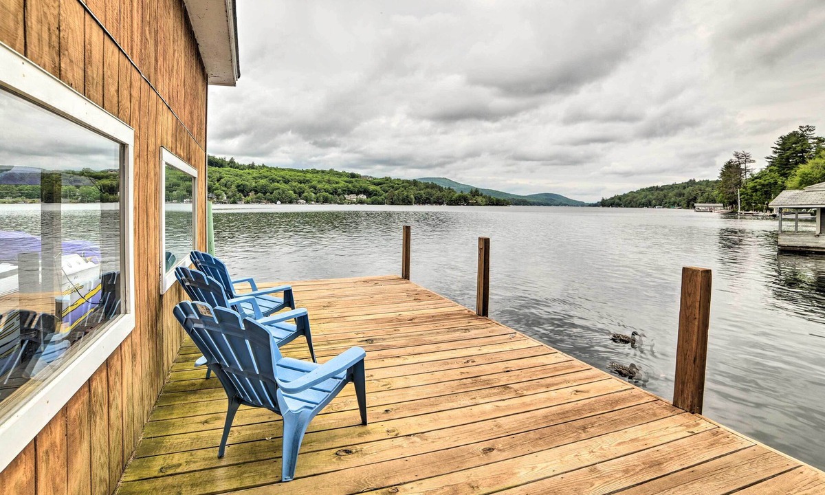 Alton Bay House | Lakefront Alton Bay Retreat w/Dock Near Beaches!