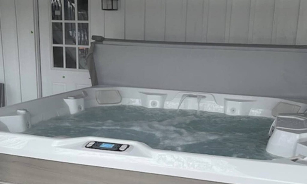 Gray House | Lakefront properties with private beach, hot tub, dock, kayaks, grill & firepit