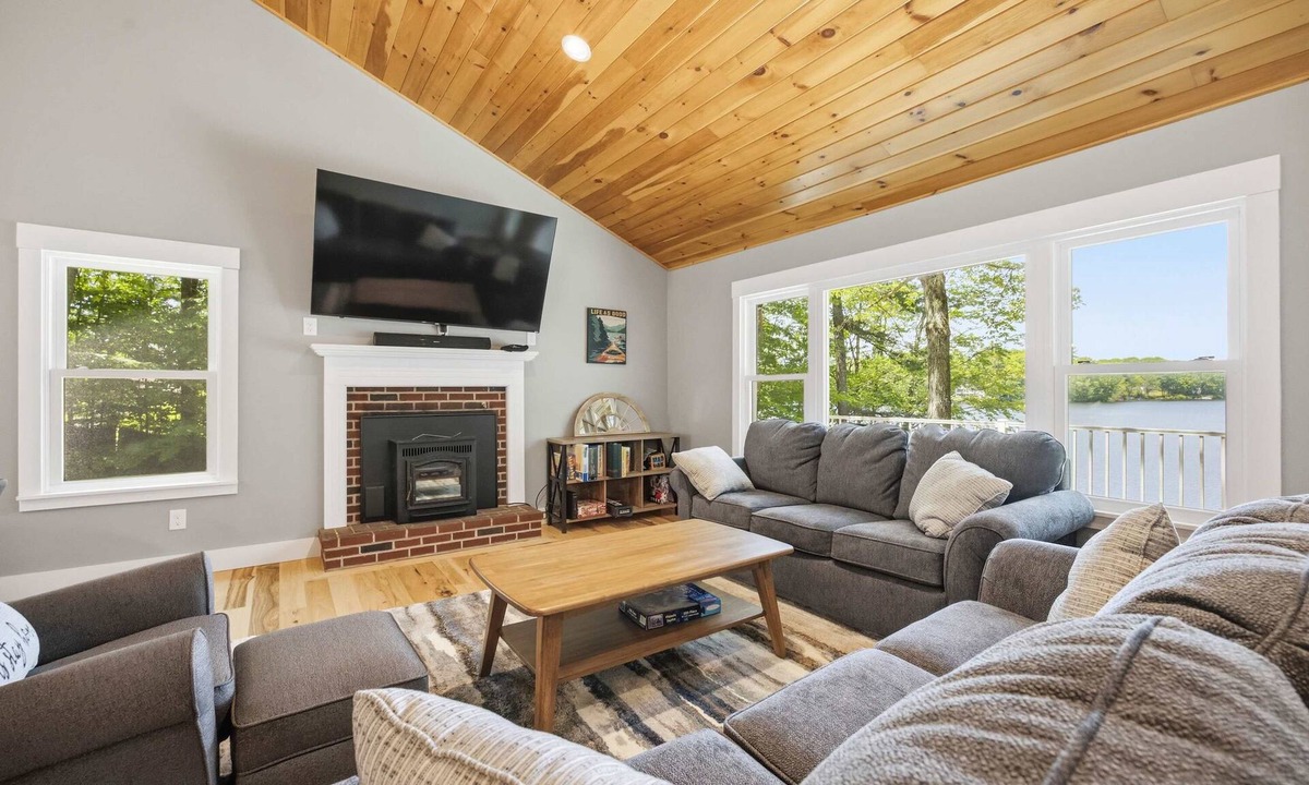 Wolfeboro House | Lakeside Escape on Crescent Lake w Sauna Fire Pit