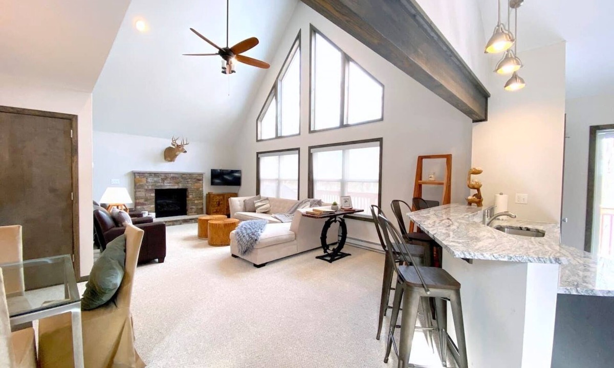 Long Pond House | Luxurious Lakefront Retreat Ideally Located for Winter and Summer Fun