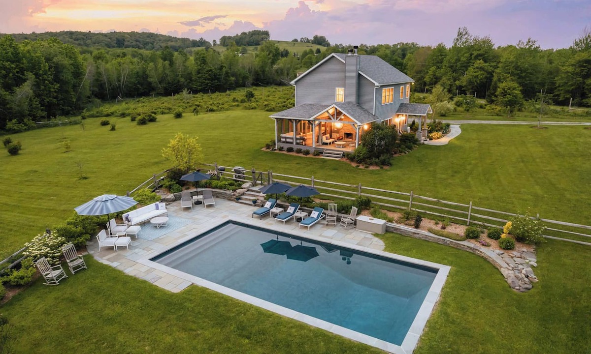 Parksville House | Luxury Catskill 15-acre farm:Pool,Sauna,HotTub,Gym