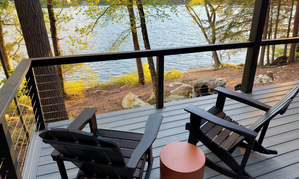 Alton Bay Cabin | Modern Luxe Island Escape Boat Required Pets sleeps 6-8