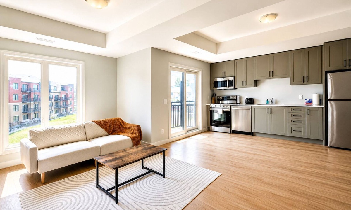 Doon South Condo | Modern Urban Escape 2BR 2.5BA with Balcony