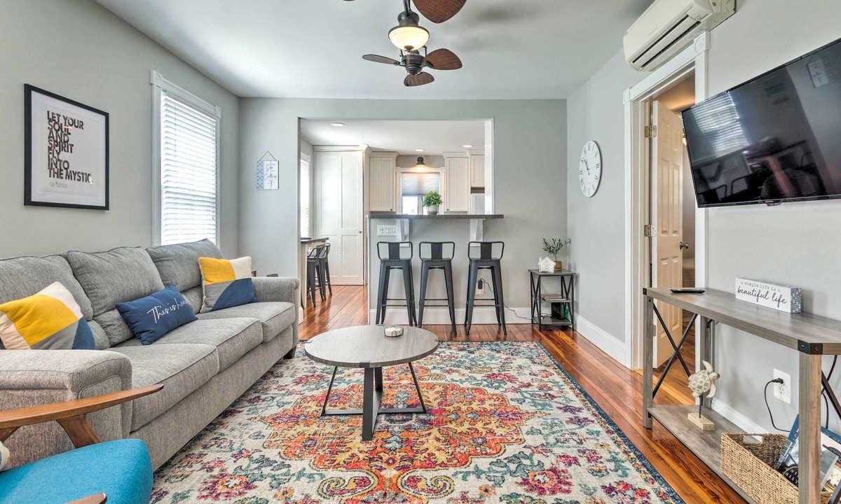 Mystic - New London Apartment | Mystic Refuge w/Patio < 1 Mi to Downtown!