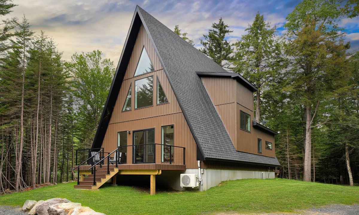 Forestport Ski Chalet | New Luxury A-Frame Cabin, 10 Min from Old Forge with Hot tub