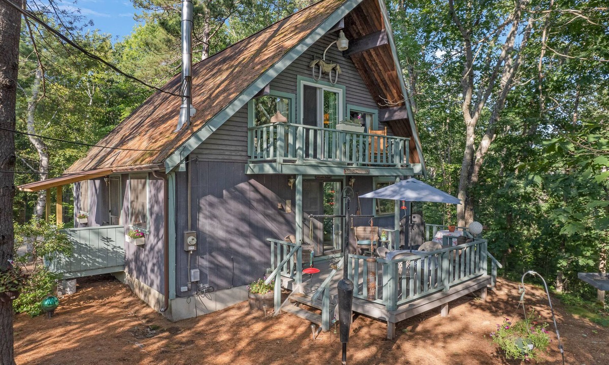 West Newfield Ski Chalet | New Rental on Private Beautiful Silver Lake in Newfield Maine.