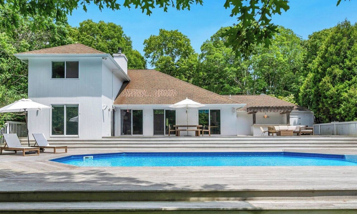 East Quogue House | Private 5BR East Quogue Retreat with Heated Pool, Gym, & Outdoor Entertaining