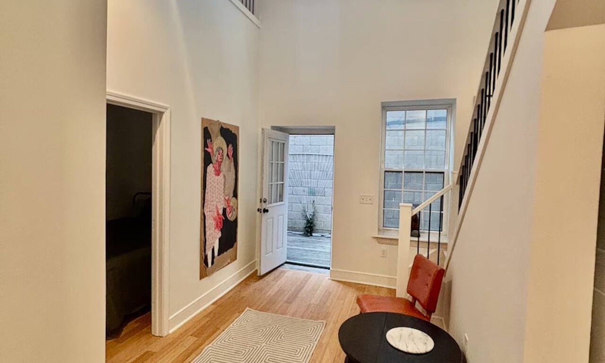 Lockport Apartment | Private Cinematic Loft, Café Downstairs, Quiet Workspace with 1.5 Bath