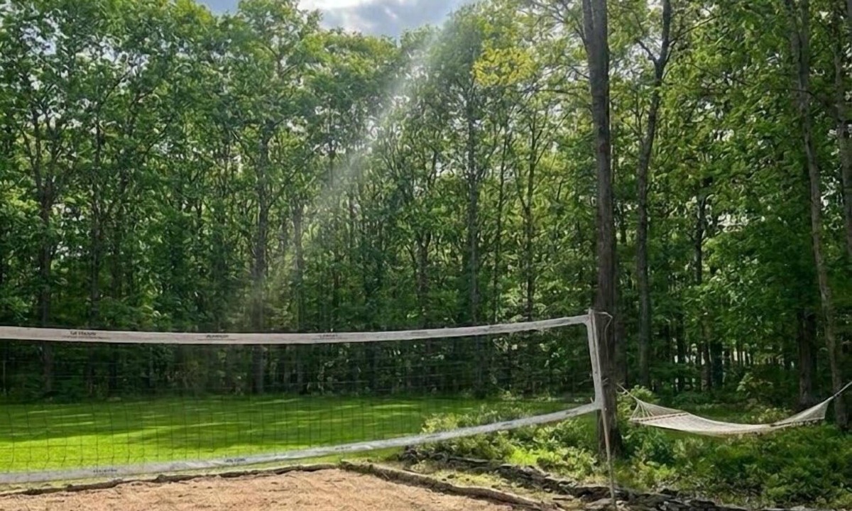 Narrowsburg House | Private vollyball court: 5-Acre Haven with AC close to Bethel Woods.
