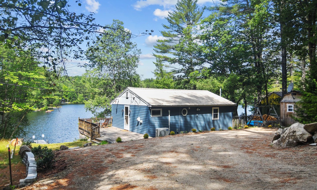 Parsonsfield House | Randall Lake Modern Camp feet to private lake 3 bedroom, 1 bath