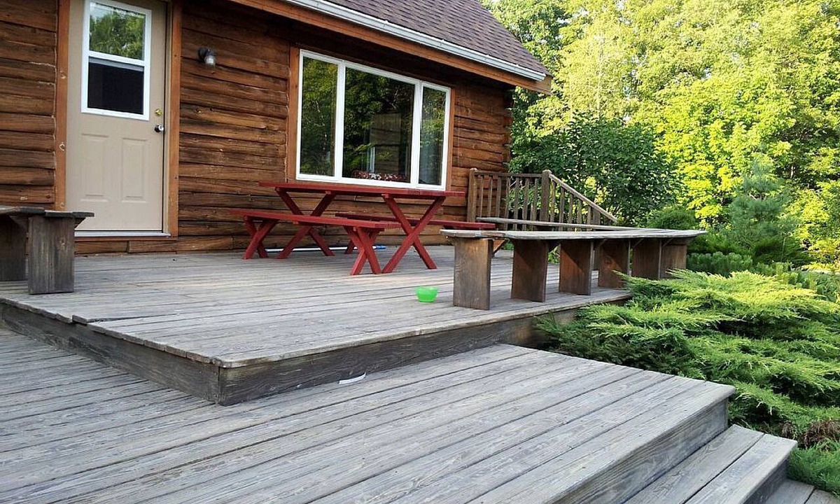 Exeter Cabin | Rustic Camping Cabin with Fireplace in Private Woods near Bangor, Maine