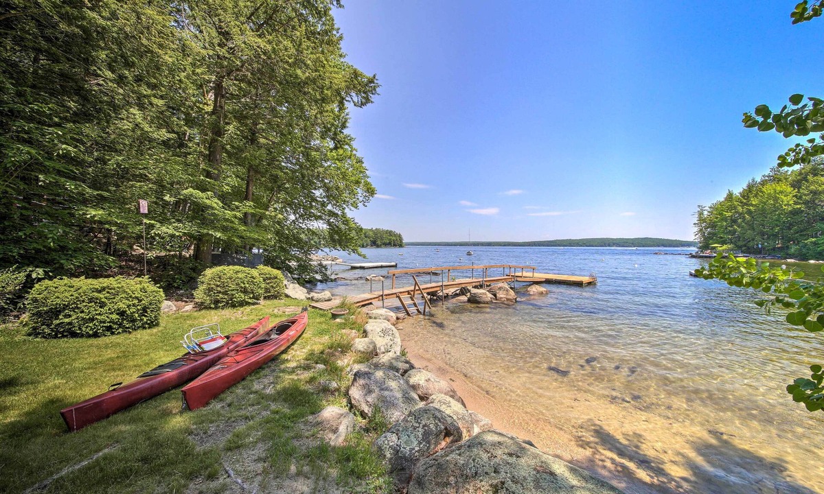 South Casco Cottage | Sebago Lake Gem on Private Cove w/Boat Dock!