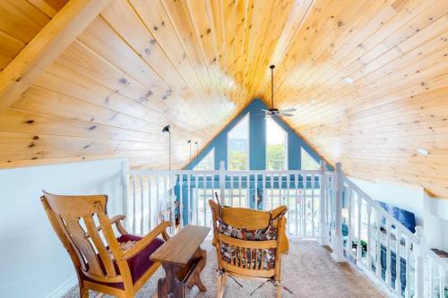 Stone Haven House | Secluded hilltop home with beautiful Cadillac Mountain view and multiple decks
