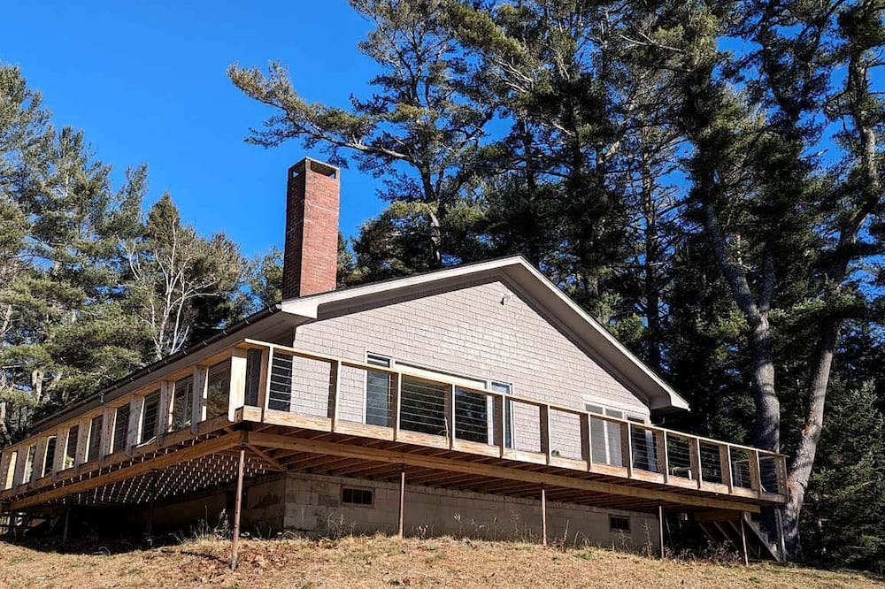 Sullivan Cottage | Secluded Oceanfront Cottage with Wrap-Around Deck near Acadia National Park, Sullivan, Maine