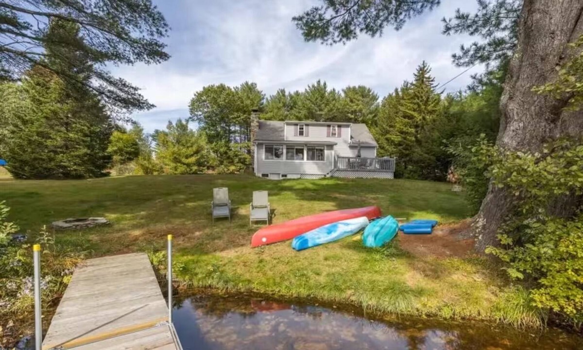 Newfield Cabin | Secluded Waterfront Retreat with Family-friendly Comforts