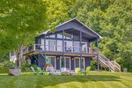 Morgan House | Seymour Lake Across St! Scenic Home w/Hot Tub