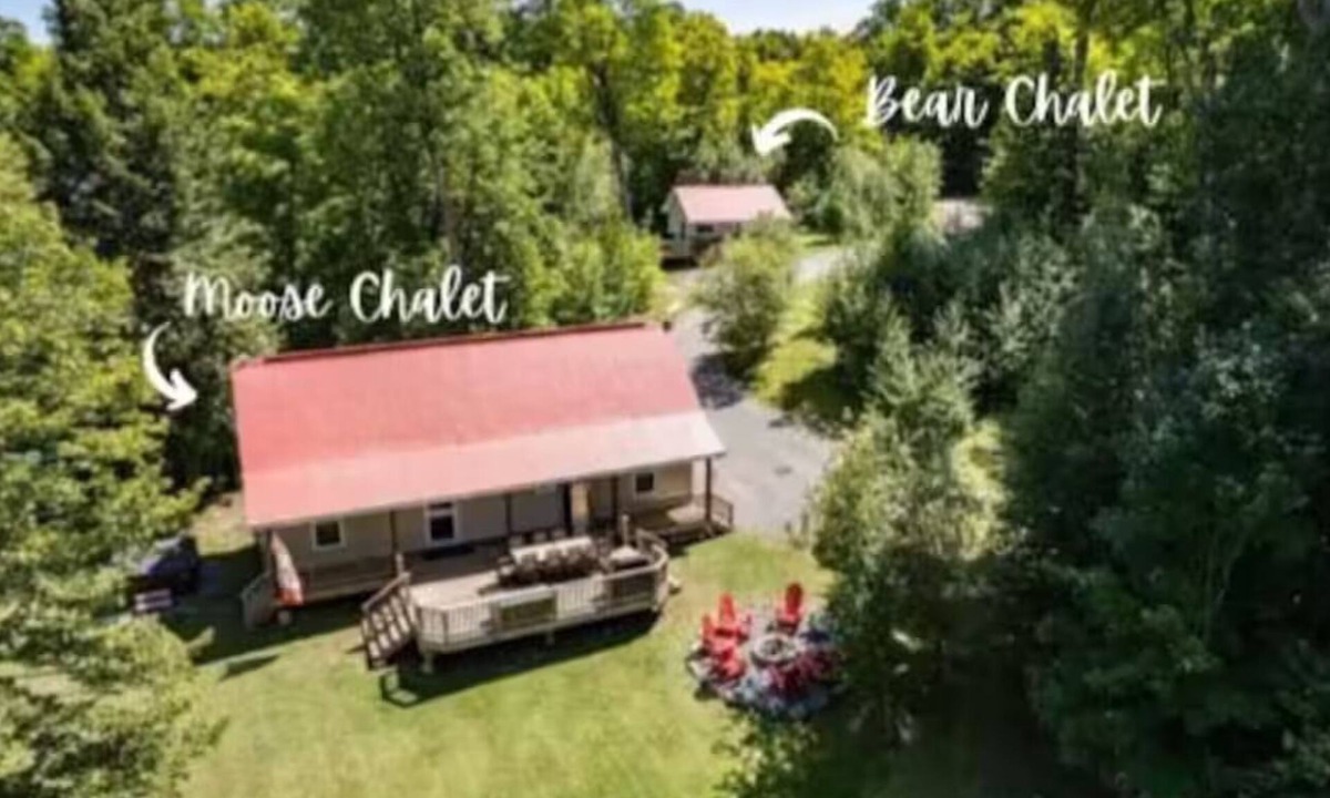 South River Cottage | Spring Lake Chalets, 2 Chalets-Hot Tub, sleeps 10, private sandy beach!
