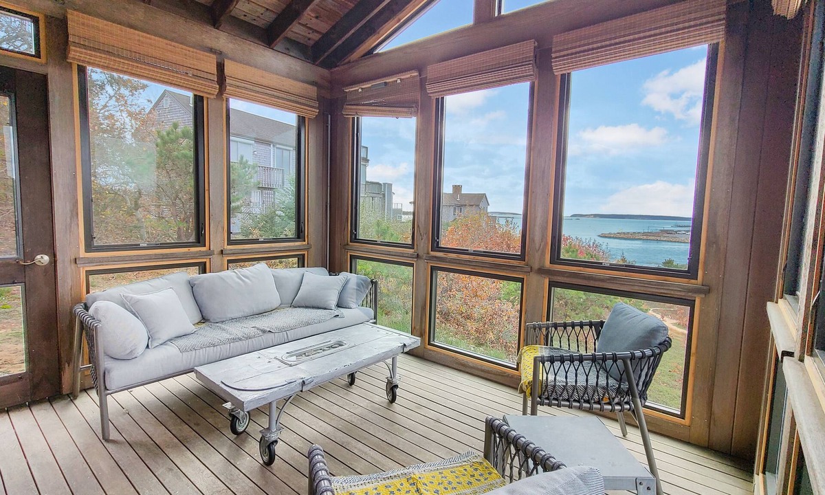 Wellfleet House | Stunning, Waterfront 5BD Contemporary-Central A/C, Harbor Views, Direct Beach Access
