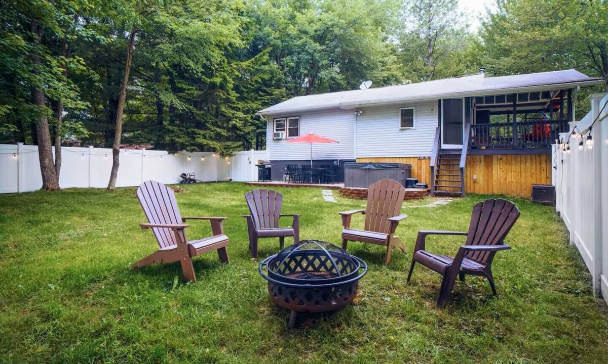 Pocono Summit House | Sunrise Summit | Pet-Friendly Hot Tub Fenced Yard