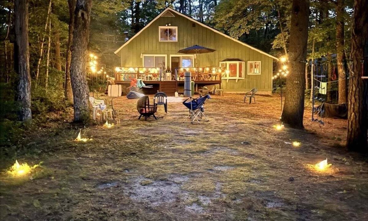East Baldwin House | UPTA CAMP Sand Pond Serenity: 3BR, 2.5 Bath Waterfront Home with Private Dock!