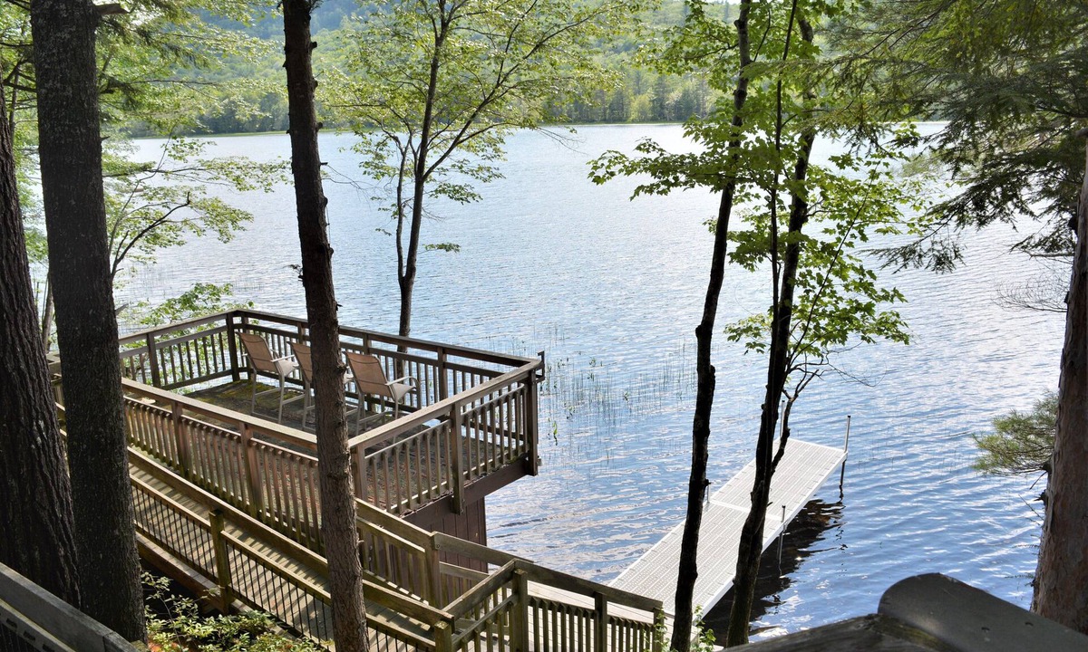 Georges Mills House | Waterfront 5 bedroom home on Stocker Pond with Dock