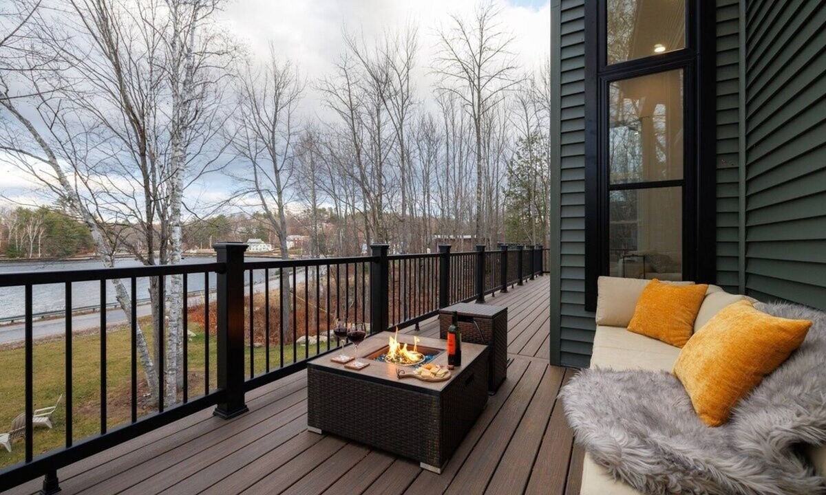 Dryden Ski Chalet | Wilson Lake Designer Retreat w/Private Hot Tub, Deck & Fire Pit