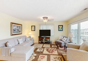 Waterfront Condo 3 Blocks from Beach w/Canal View Balcony & Shared Pool