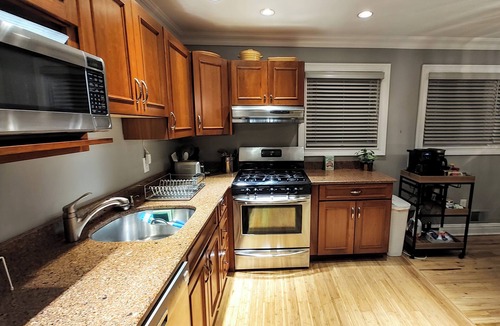 Neptune City House | 10 Min to Asbury Pk Beach-4Bed2Ba House w A/C, Large Yard, Fully Stocked Kitchen