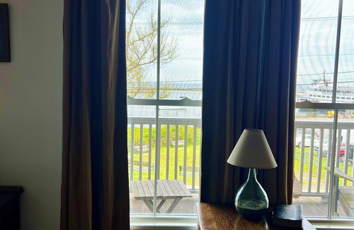 Block Island Apartment | 2-bedroom oceanfront hotel suite, large deck, AC, pet friendly