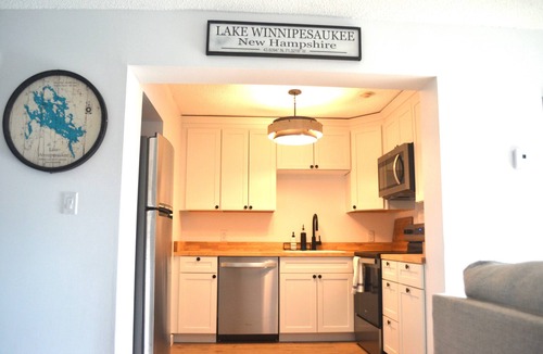 Weirs Beach Condo | 2 BR Condo easy walk to Weirs Beach, restaurants, cruises, shopping and more!