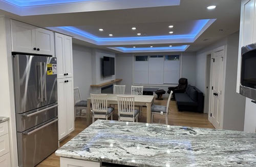 Winter Hill Apartment | 2 New luxury units A & B: UP & Down; 7 bd 5.5 bath, 2 EV parking and game table