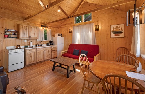 West Beach Cabin | 2BR Beachfront Cabin on epic west-facing beach beach with sunsets!