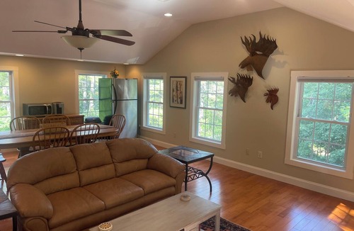 Lochmere House | 3 Living Rooms, 5BR,4BA,Big Kitchen, Meredith Area!Spacious group accommodations