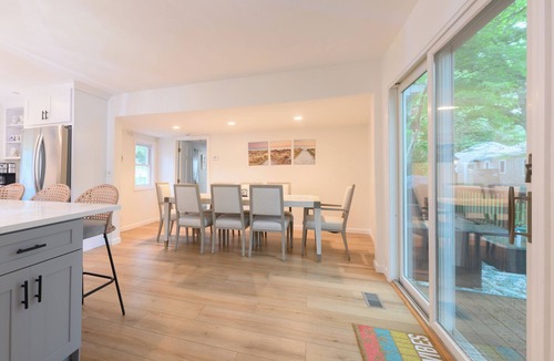 West Yarmouth House | 4BR Coastal Retreat Walk to Beach, Deck & BBQ Sleeps 12 Near Ocean Backyard Deck