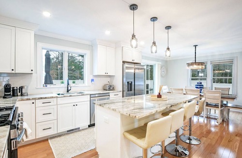 Mashpee House | 4BR Retreat w Hot Tub, Fire Pit & Game Room