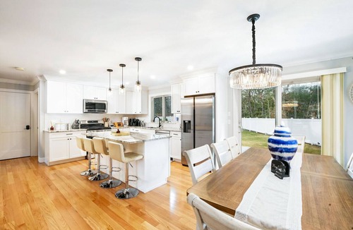 Mashpee House | 4BR Retreat w Hot Tub, Fire Pit & Game Room