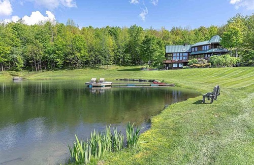 Stowe Hollow House | 5BR Luxury Stowe Estate with Private Pond & Views