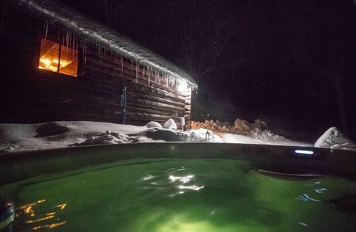 Jackson Cabin | 85 Dundee · Cozy Log Cabin/Private Hot Tub/Brook/Fireplace