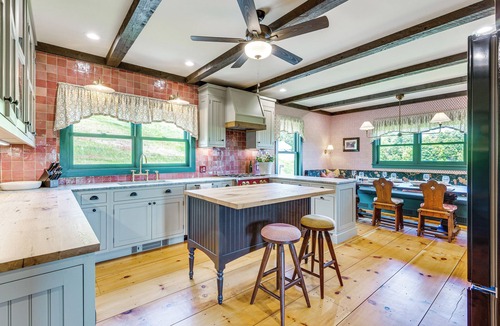 Chelsea House | 95-Acre Countryside Estate! Luxe Vermont Farmhouse
