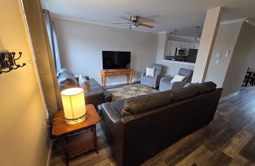 Trenton Condo | Acadia Villas! 4A Lexi: A private neighborhood nestled in the woods.