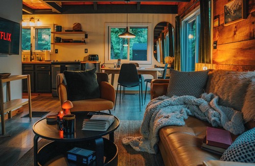 Chocorua Ski and Beach Cabin | Adventure by day, cozy nights! Ski, skate, tube nearby! Firepit, EV charger.