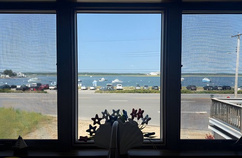 Seabrook Apartment | Bay-Harbor View w/Stunning Sunsets 1 block from beach - Sleeps 6: 2BR & 1.5 Bath