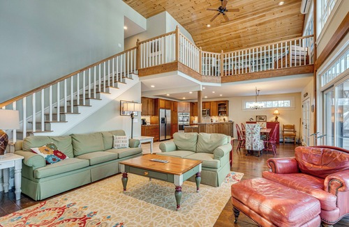 Moultonborough House | Beach & Mtn Views! Lakefront Moultonborough Home